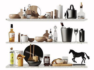 Modern Kitchen Supplies Portfolio 3d model