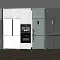 Modern Refrigerators and Freezers with Sleek Designs in Contemporary Kitchen Showcase