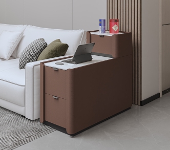 Modern Living Room Floor Sofa Side Cabinet Solid Wood Side Cabinet Simple Side Table 3d model