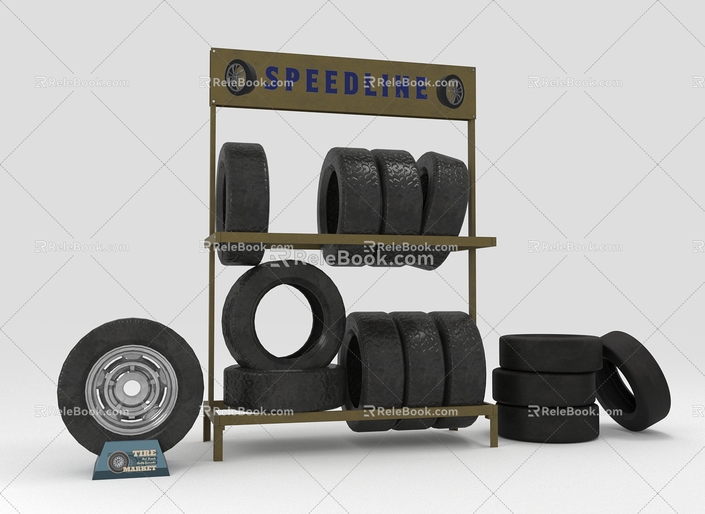 Modern Tires 3d model