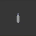 Futuristic Sci Fi Weapon With Silver Metallic Body Blue Glowing Accents And Advanced Design