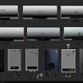 Various Types Of Electric And Gas Water Heaters As Daily Electrical Appliances For Home Use
