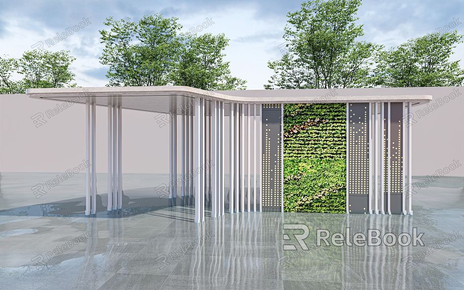 Modern gallery pavilion landscape gallery landscape pavilion landscape structure landscape sketch landscape architecture model