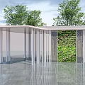 Modern gallery pavilion landscape gallery landscape pavilion landscape structure landscape sketch landscape architecture 3d model