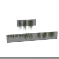 Green Hanging Vines Adorning White Wall Surfaces For Interior Decoration