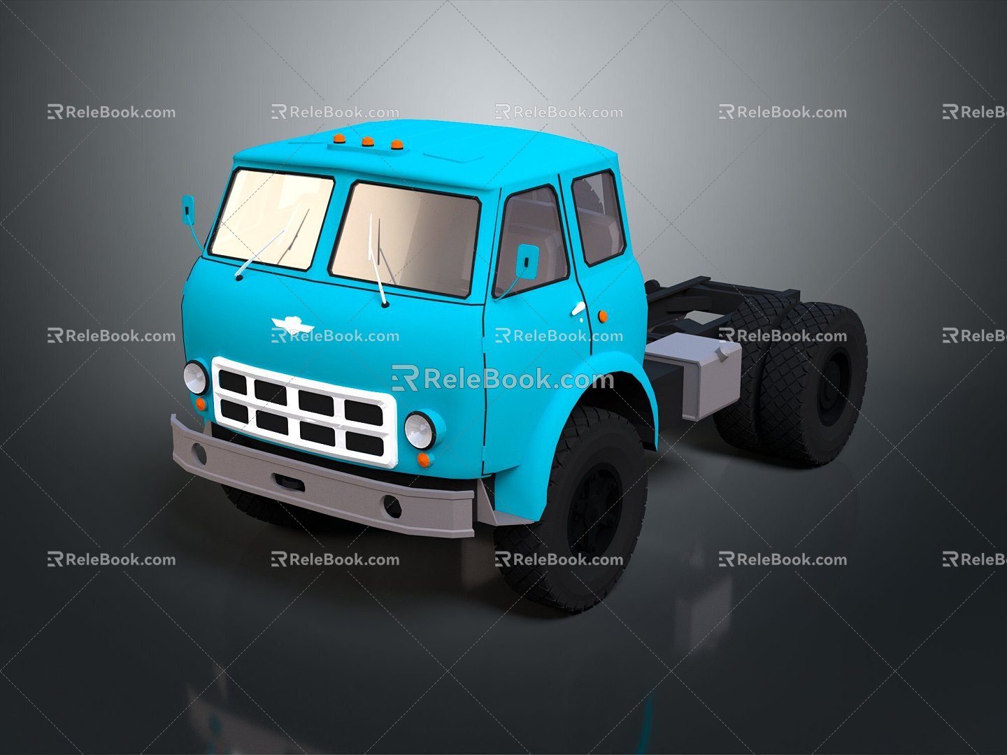 Modern Truck Big Truck Big Transporter Big Transporter 3d model