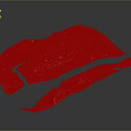 3D Village Terrain Model With Red Roof Buildings Green Vegetation And Roads