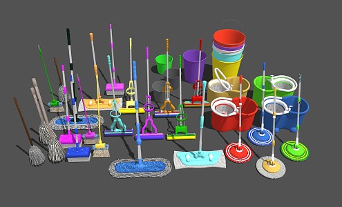 Modern Mop 3d model