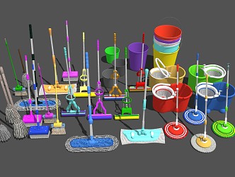 Modern Mop 3d model