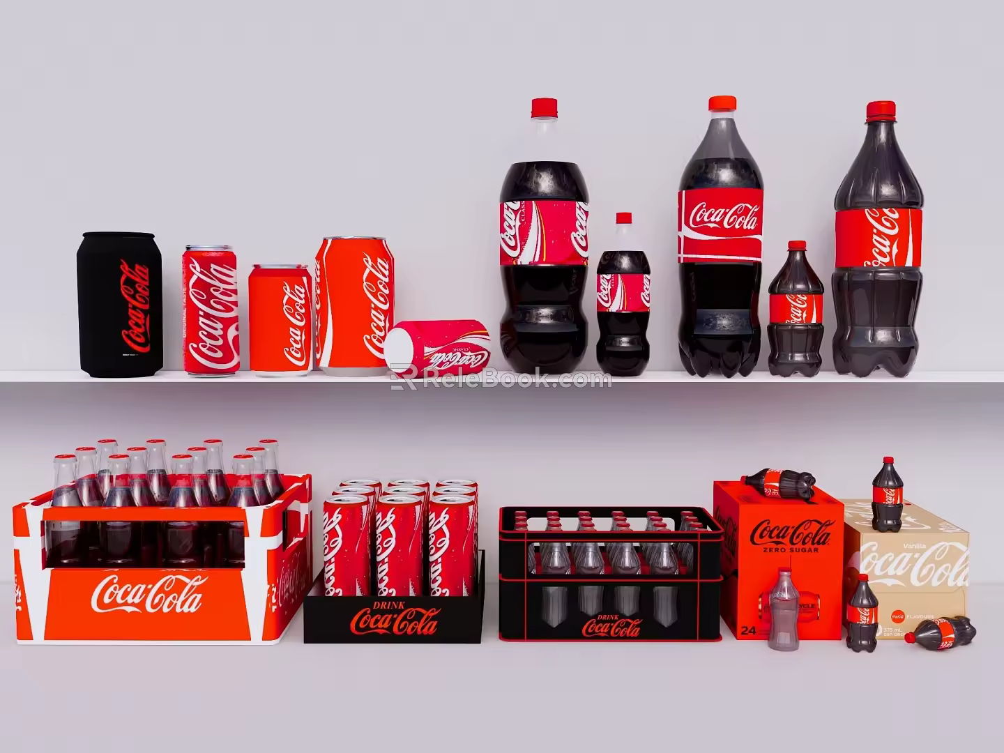 Coke Carbohydrate Drinks 3d model