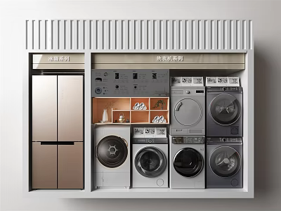 Modern washing machine 3d model