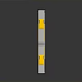 Yellow And White Articulated Bus With Two Sections Windows Number 101 On Gray Background Reflection
