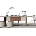 New Chinese Tea Table and Chair Tea Table and Chair Combination Tea Set Tea Table 3d model