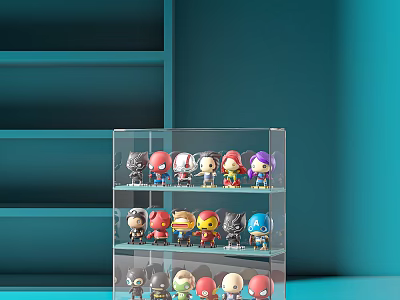 Acrylic Hand-made Acrylic Blind Box Toy Doll Cartoon Character Cartoon 3d model