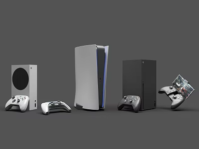 Modern Air Conditioner Fan With White And Black Modern Design For Home Use 3d model