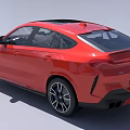 Red BMW SUV With Panoramic Sunroof And Sporty Design