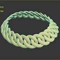 Stylish Gold Chain Bracelet With Shiny Metal Links For Fashion Jewelry