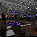 Elegant Bar Interior Featuring Leather Sofas Union Jack Cushions Large Screens And Green Walls