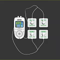 Geno TENS Unit Device with Four Electrode Pads and Digital Display Screen