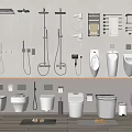 Modern Toilet Display In Bathroom Setting With Various Styles And Sleek Designs