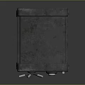Vintage Metal Safe Featuring Lock Mechanism And Wheels As Business Equipment