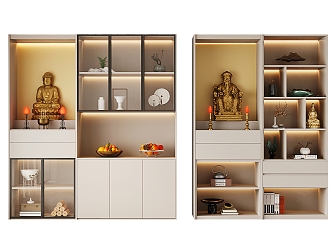 Modern Buddhist Cabinet 3d model