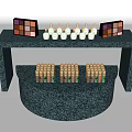 Modern Display Table Cosmetic Lipstick Display Table Decorative Table 3d model