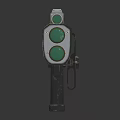 Weapon Mounted Laser Device With Green Lenses And Stable Bracket Design 3d model