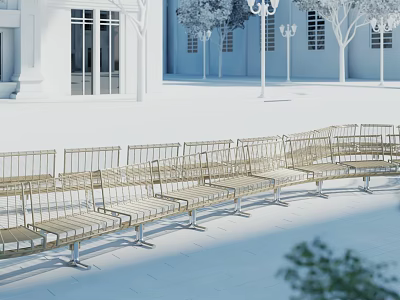 Modern Outdoor Chair Outdoor Seat Cushion Outdoor Seat Cushion Landscape Seat 3d model