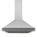 Modern Kitchen Range Hood Appliance With Stainless Steel Design LED Lights And Efficient Ventilation