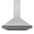 Range Hood Commercial Stainless Steel Smoke Hood Fan Restaurant Restaurant Kitchen Range Hood 3d model