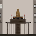 Light Luxury Dressing Table With Gold Accents And Marble Top In Bedroom Interior