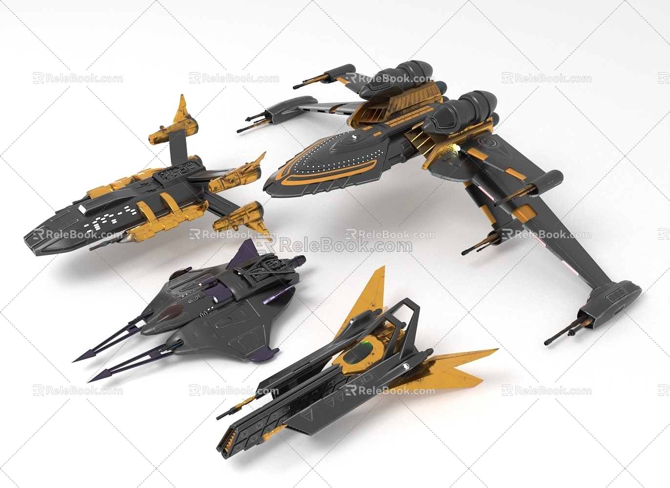 Space Fighter Star Fighter Aircraft Toy Sci-Fi Starship 3d model