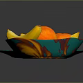 Colorful Commercial Fruit Display Trays with Bananas Oranges and Berries for Catering Services