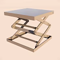Adjustable Lifting Table With Foldable Metal Frame And Simple Design 3d model