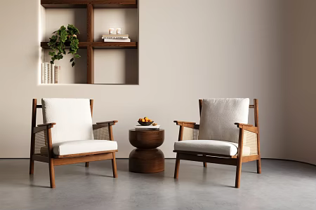 Quiet Wind Leisure Chair Single Chair 3d model
