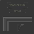 White Decorative Architectural Molding Trim For Home Interior Design Detail
