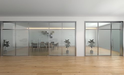 glass sliding door 3d model