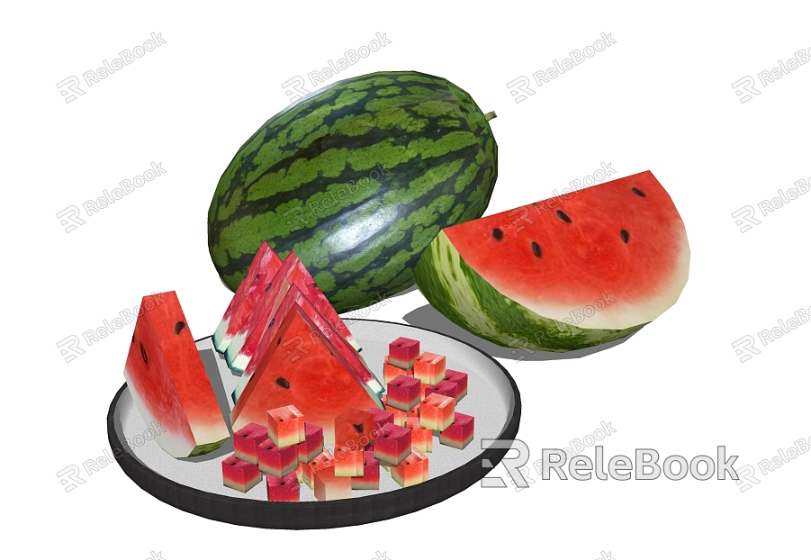 Watermelon fruit model