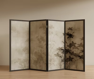 new chinese style screen 3d model