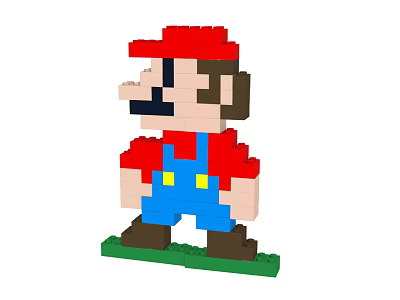 Lego toy modern building blocks 3d model Lego toy modern building blocks 3d model