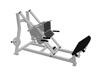 Commercial Leg Press Machine With Heavy Duty Steel Frame For Strength Training 3d model