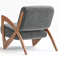 Elegant Green Velvet Lounge Chair with Wooden Arms and Stylish Leg Design