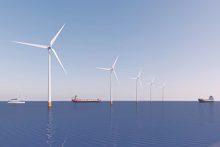 wind power generator 3d model
