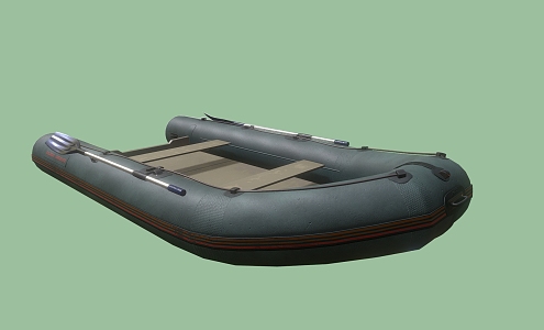 modern inflatable boat 3d model