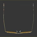 Aviator Style Sunglasses With Gold Frame And Orange Lenses For Daily Use