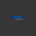 Train Light Rail Metro High Speed Rail EMU Train High Speed Train High Speed Train High Speed Locomotive EMU 3d model