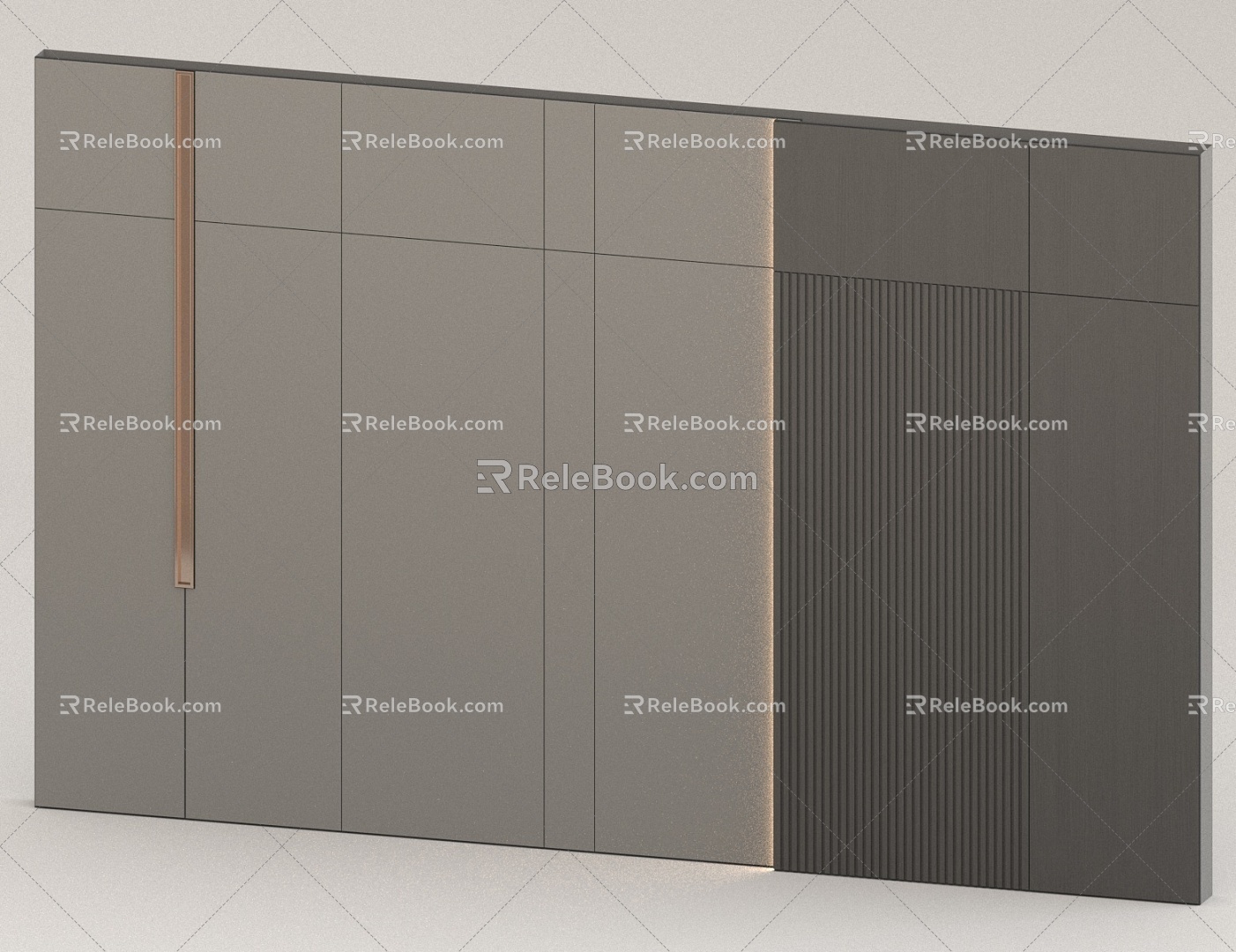 TV background wall Living room background wall 3d model