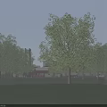 Modern School Campus With Classroom Buildings Sports Field Greenery And Urban Surroundings