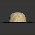 Lightweight Beige Woven Wide Brim Straw Hat For Summer Sun Protection